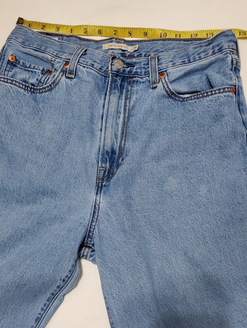 Levi's Premium Ribcage Wide Leg Jeans Free People 29 Waist - Picture 14 of 16
